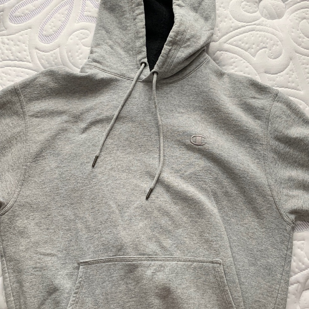 Grey medium champion hoodie